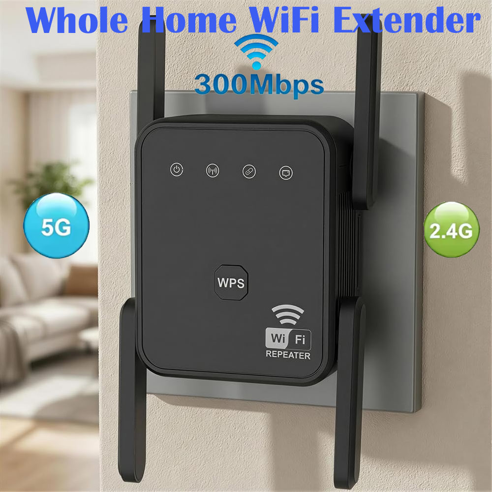 Home Security Outdoor - 2026 Nieuwe WiFi Repeater 300Mbps 2.4GHz