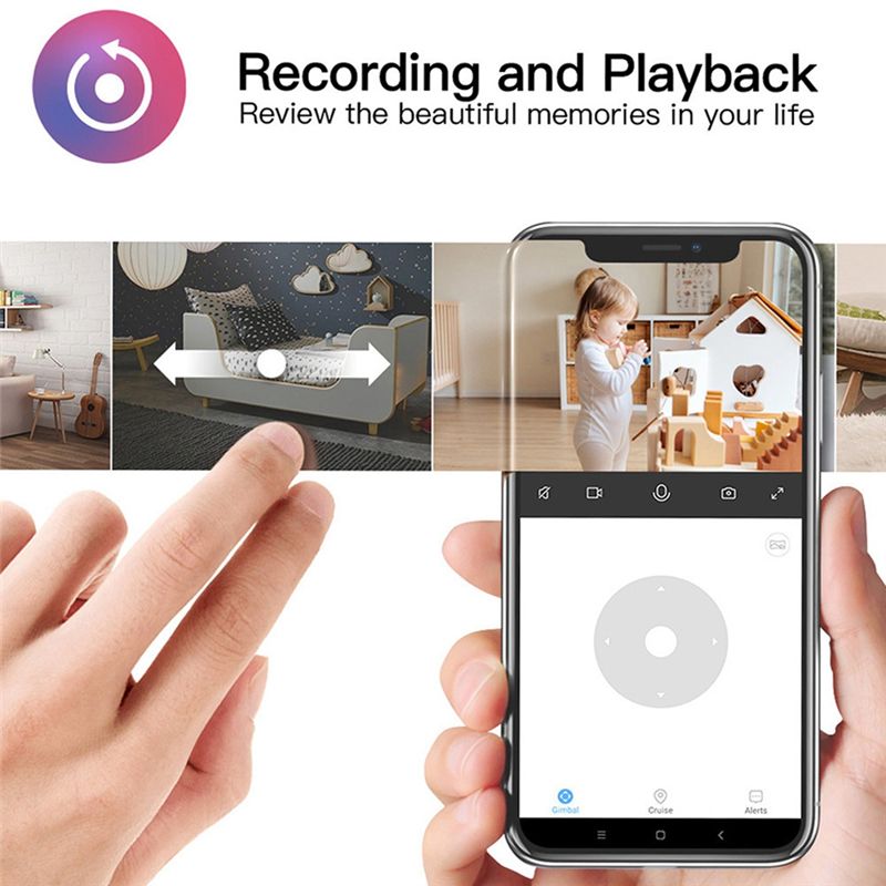 Home Security Cameras Wireless - Essentiële wifi-camera voor binnen, Tuya-camera, babyfoon,