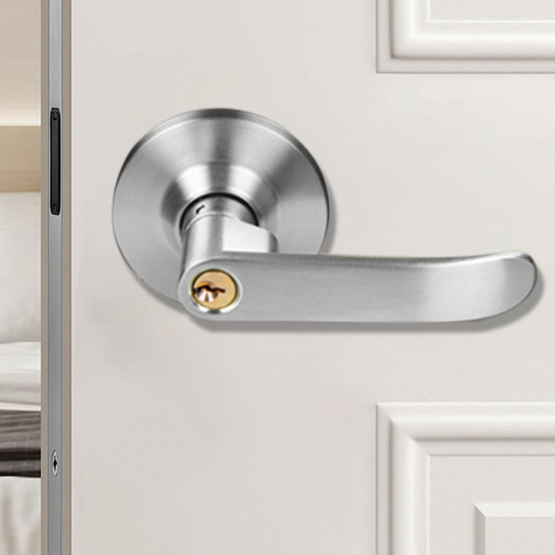 Home Security Guard - Premium Sferische Drie-Bar Handgreep Slotkogel, Stille