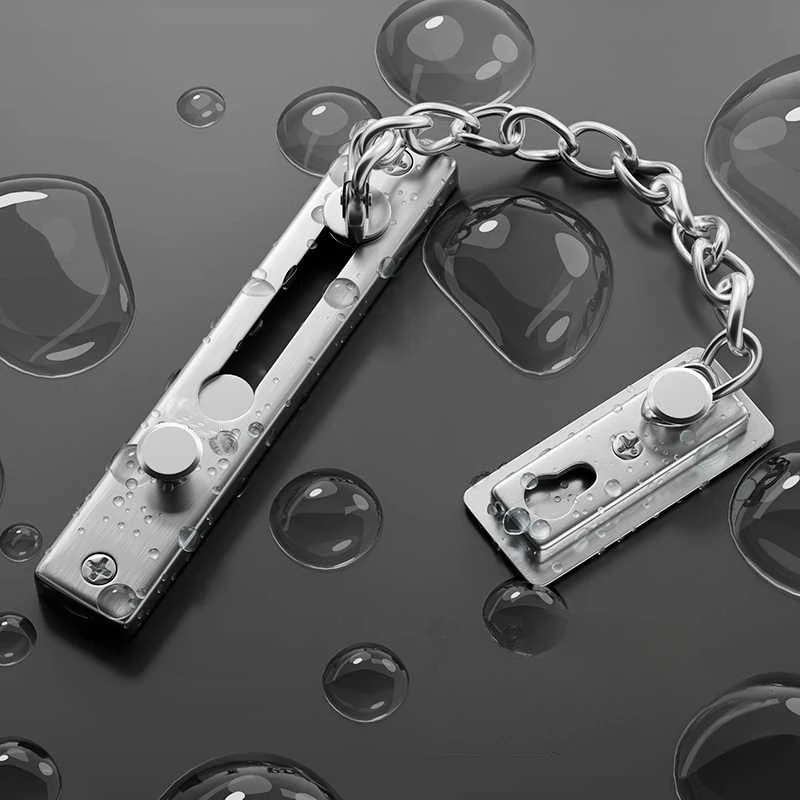 Home Security Guard - Geen boor nodig, roestvrijstalen beveiligingsdeurketting met