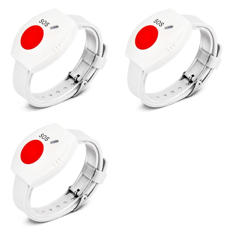 Home Security Alarm System - AA84 3X Paniekknop RF 315Mhz SOS