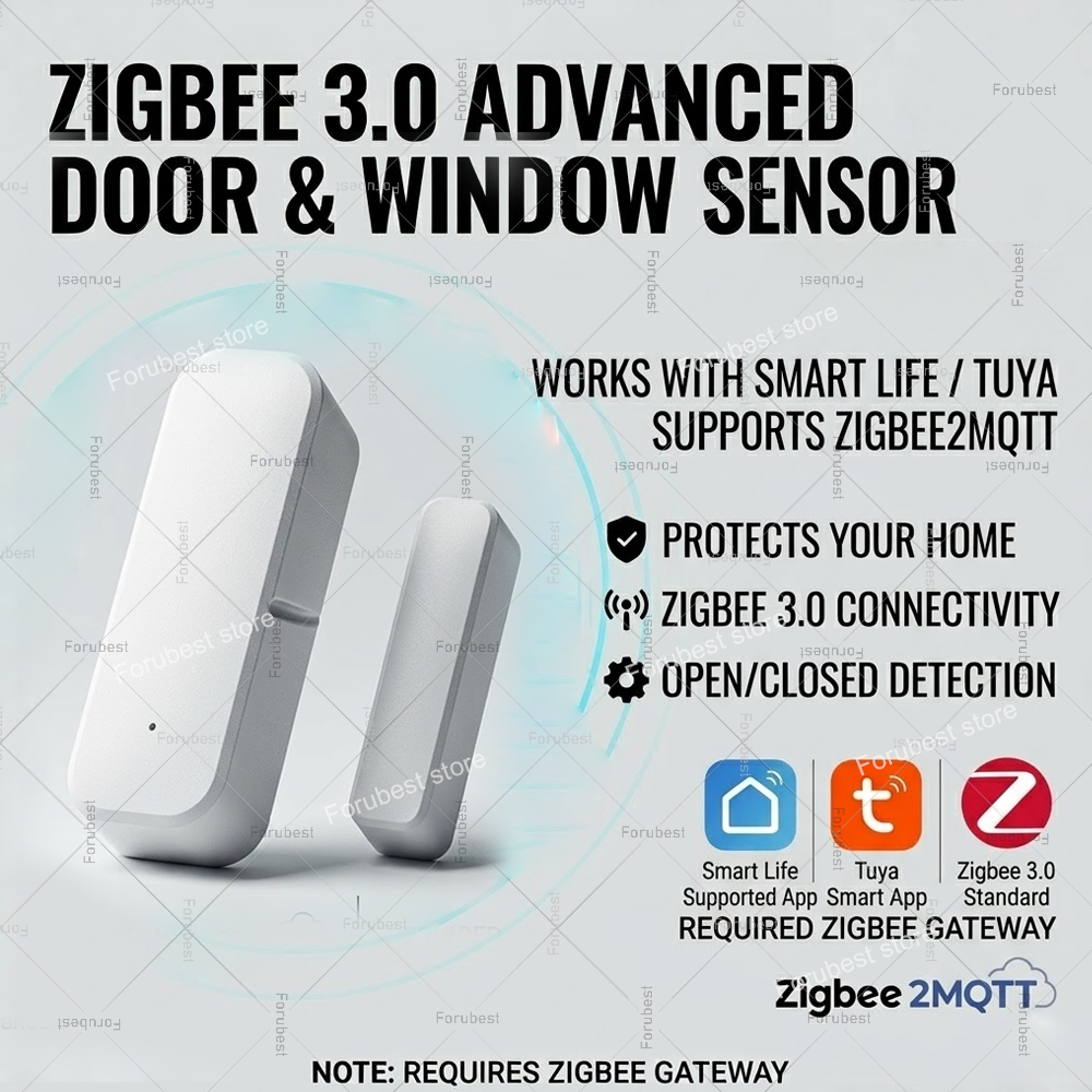 Home Security Gate - Tuya Zigbee Deur- en raamsensor Smart