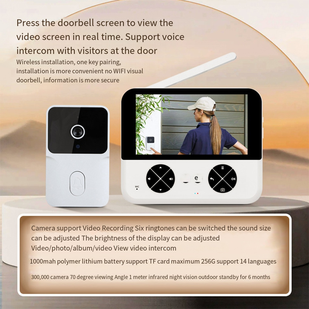Home Security Doorbell Camera - WiFi Video Deurbel Draadloze HD Camera