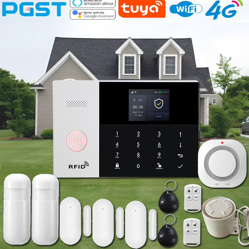 Home Security Alarm System - PGST PG-105 Smart Home beveiligingssysteem kit,
