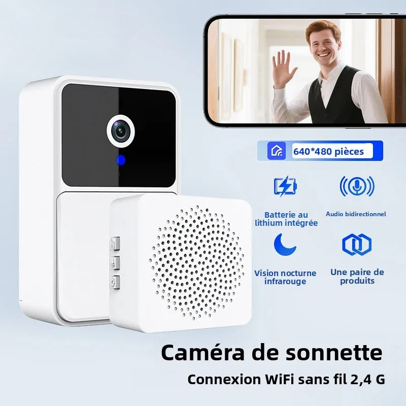 Home Security Doorbell Camera - Draadloze deurbel Video Low Power 2.4G