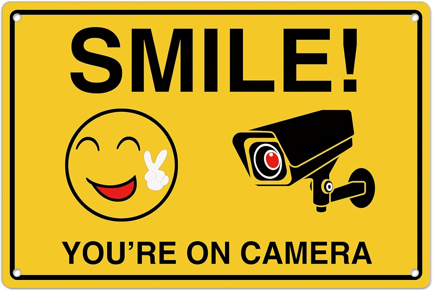 Home Security Camera Installation - Glimlach dat je op cameraborden; Roestvrij