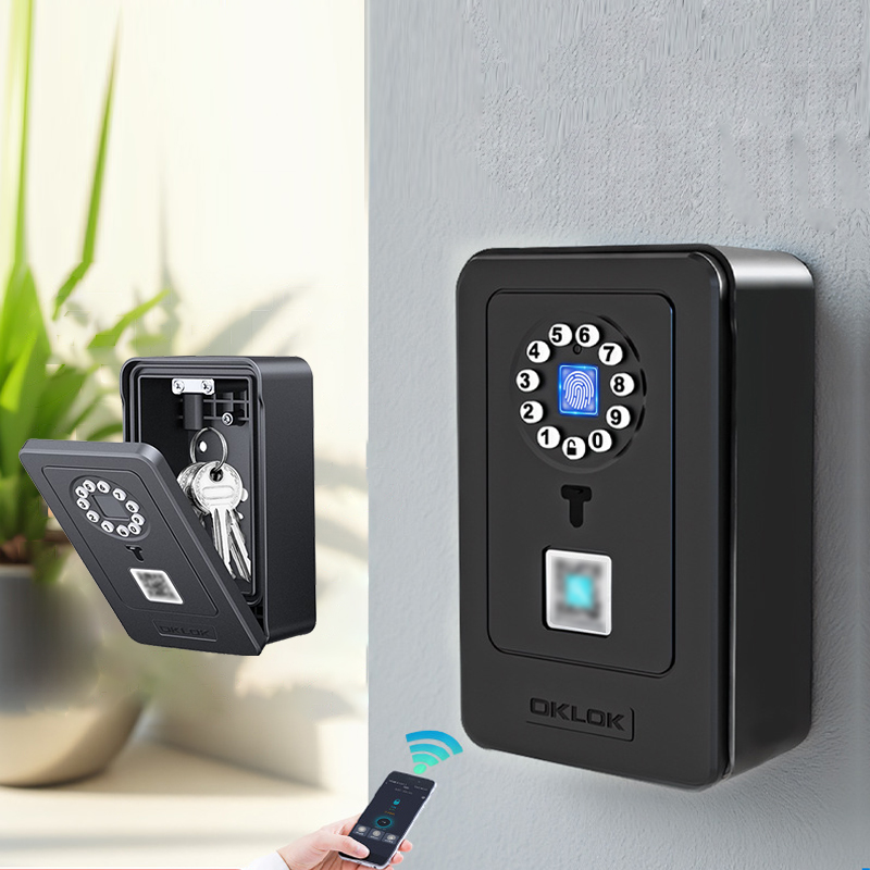 Home Security Usa - Intelligent hangslot Hangontwerp Wachtwoordopslag Opbergkoffer Thuisvingerafdruksafe
