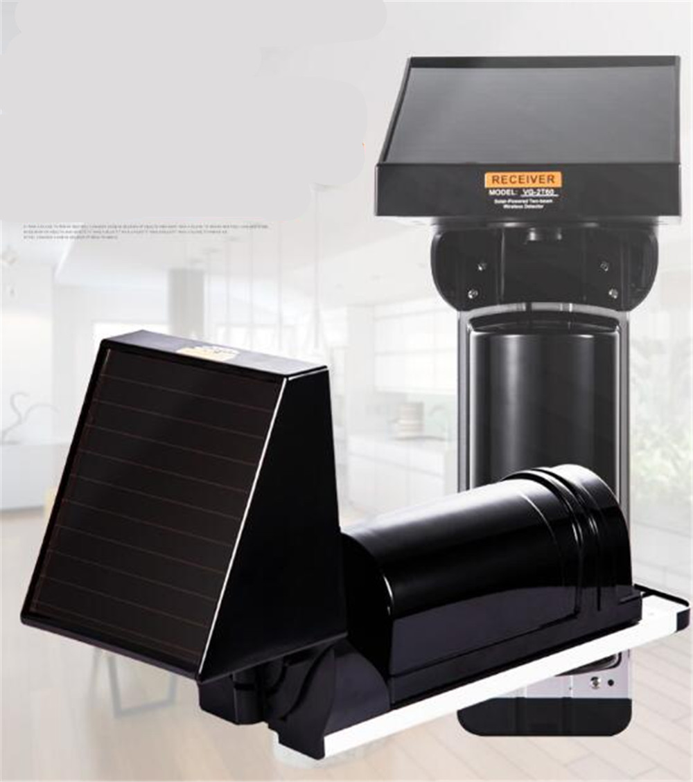 Home Security Outdoor - 433mhz draadloze, op zonne-energie werkende, waterdichte,