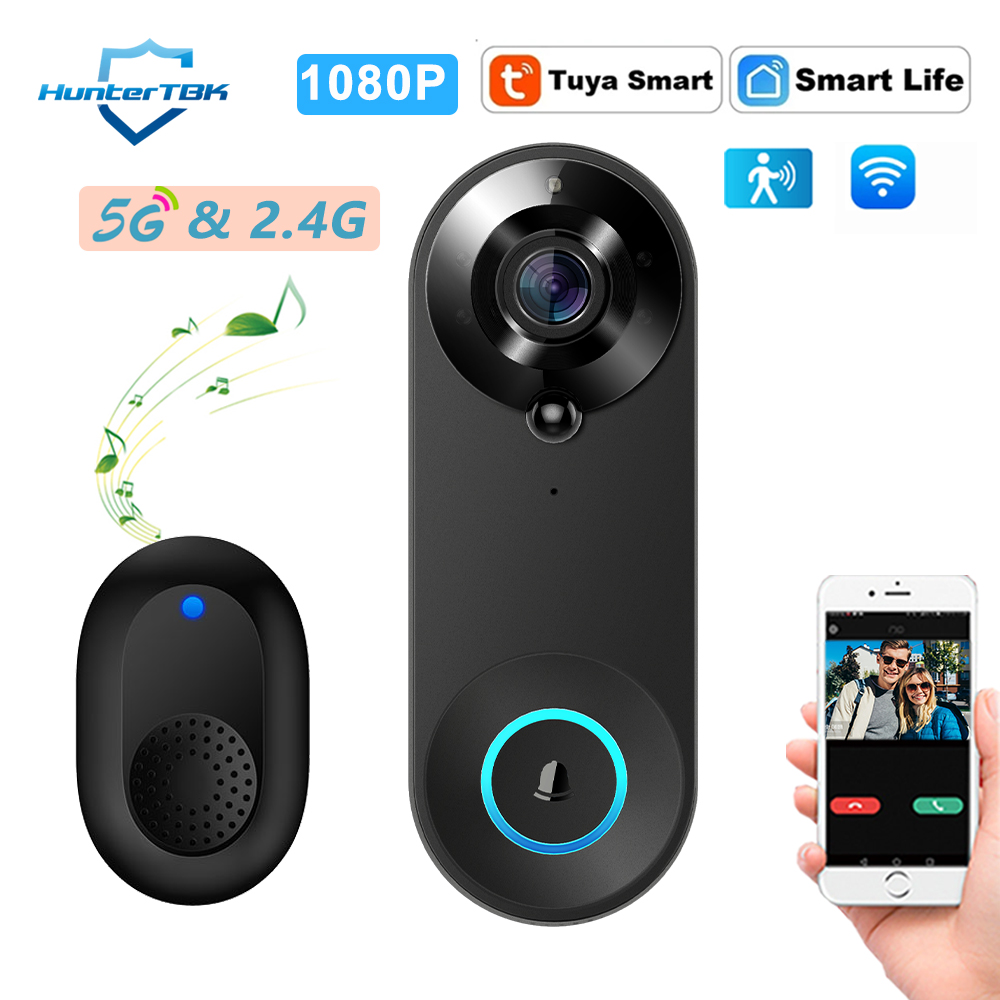 Home Security Camera Installation - 5G 2.4G WiFi Video Deurbel 1080P