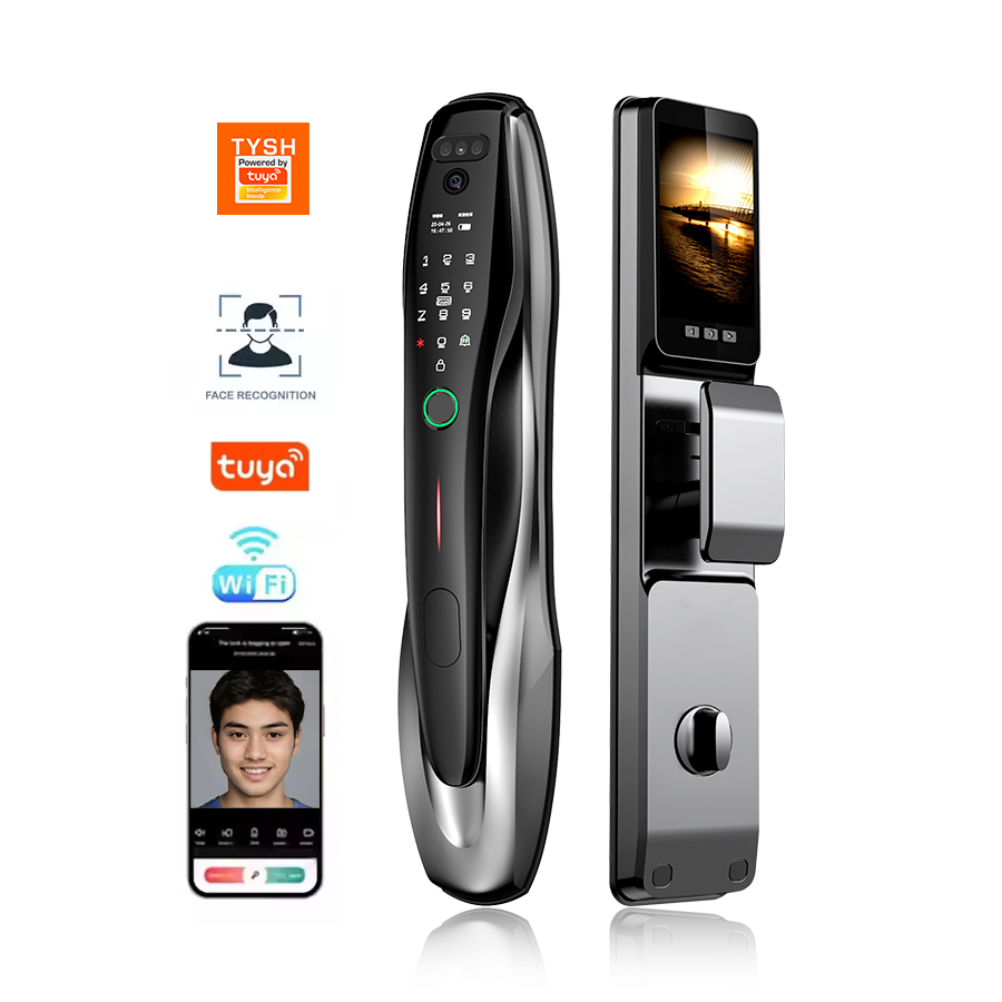 Home Security Doorbell Camera - TYSH Tuya Beveiliging Vingerafdruk NFC-kaart Ontgrendeling