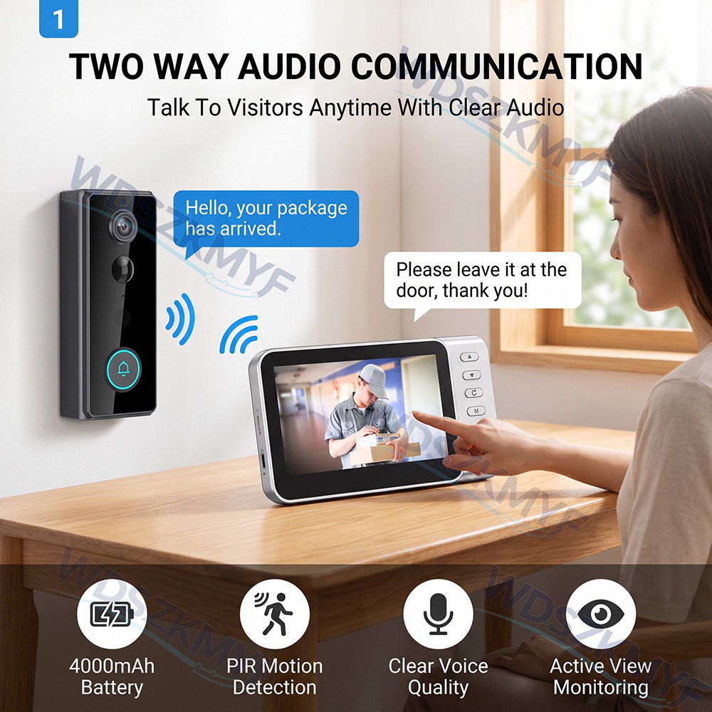 Nieuwe slimme draadloze deurbe - Home Security Doorbell Camera recensie en prijs