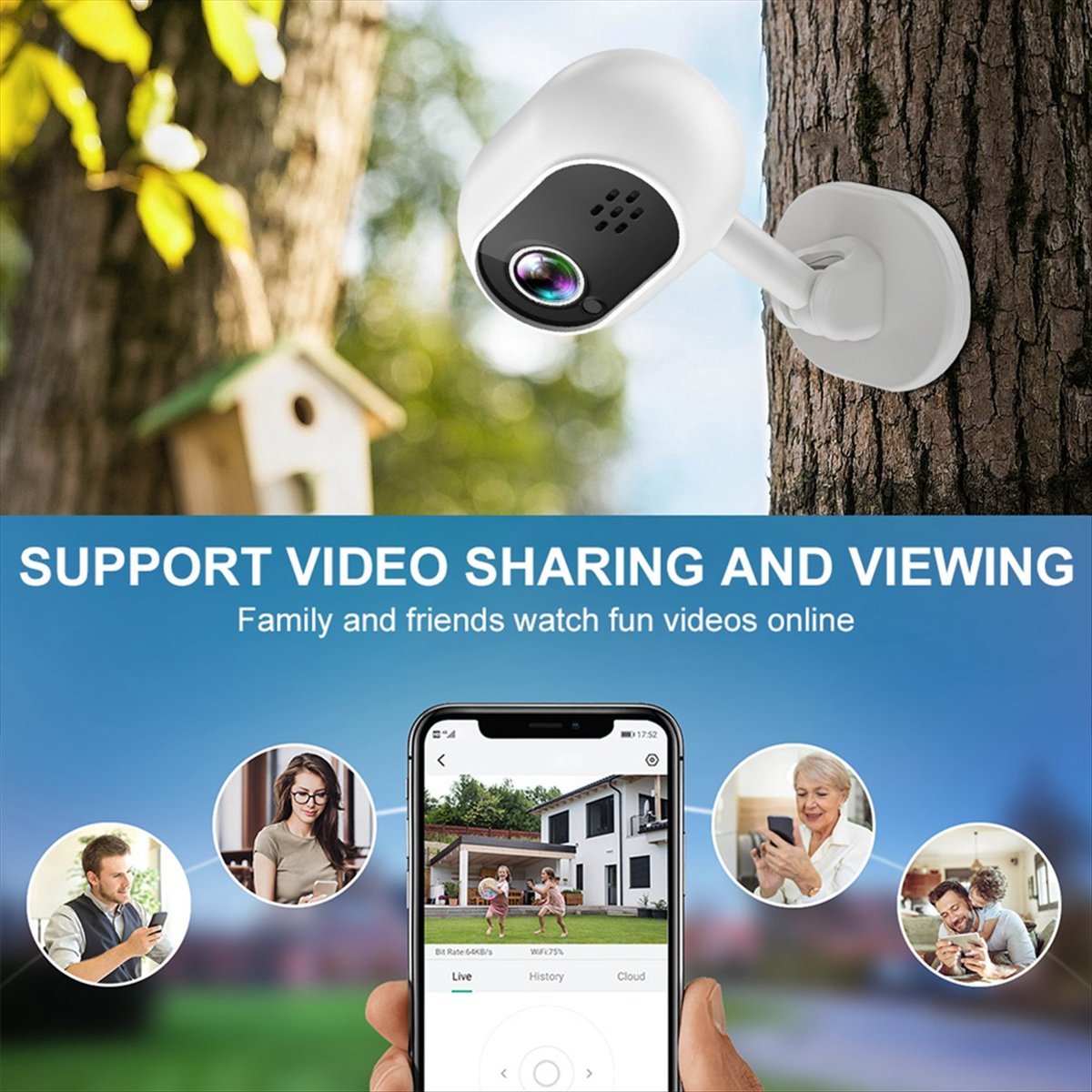 A4 1080P Smart Mini Wifi IP-ca - Home Security Cameras Wireless recensie en prijs