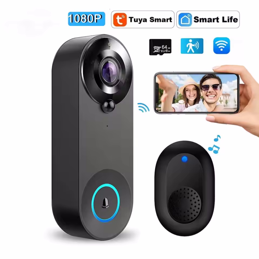 Tuya 1080P Draadloze WIFI Deur - Home Security Camera Installation recensie en prijs