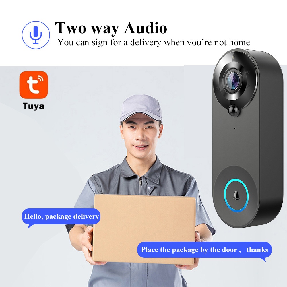 Tuya 1080P Draadloze WIFI Deur - Home Security Camera Installation recensie en prijs