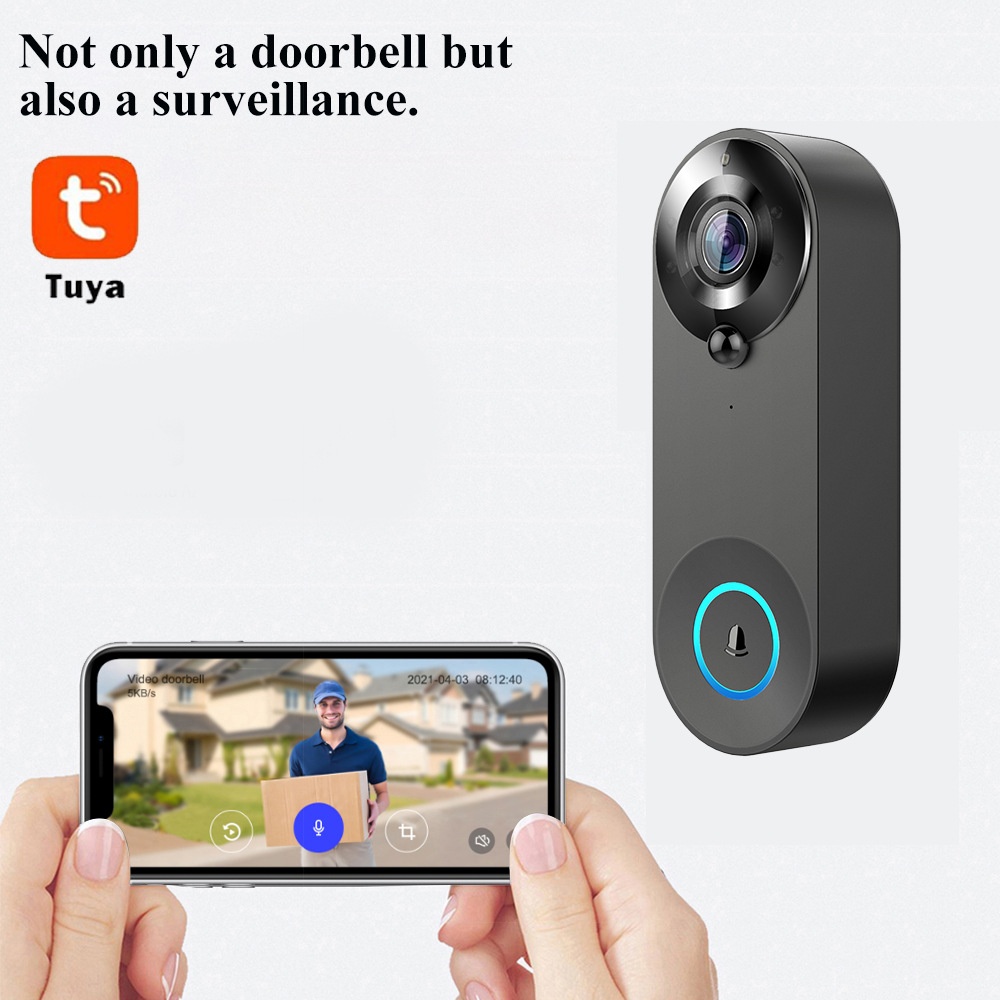 Tuya 1080P Draadloze WIFI Deur - Home Security Camera Installation recensie en prijs
