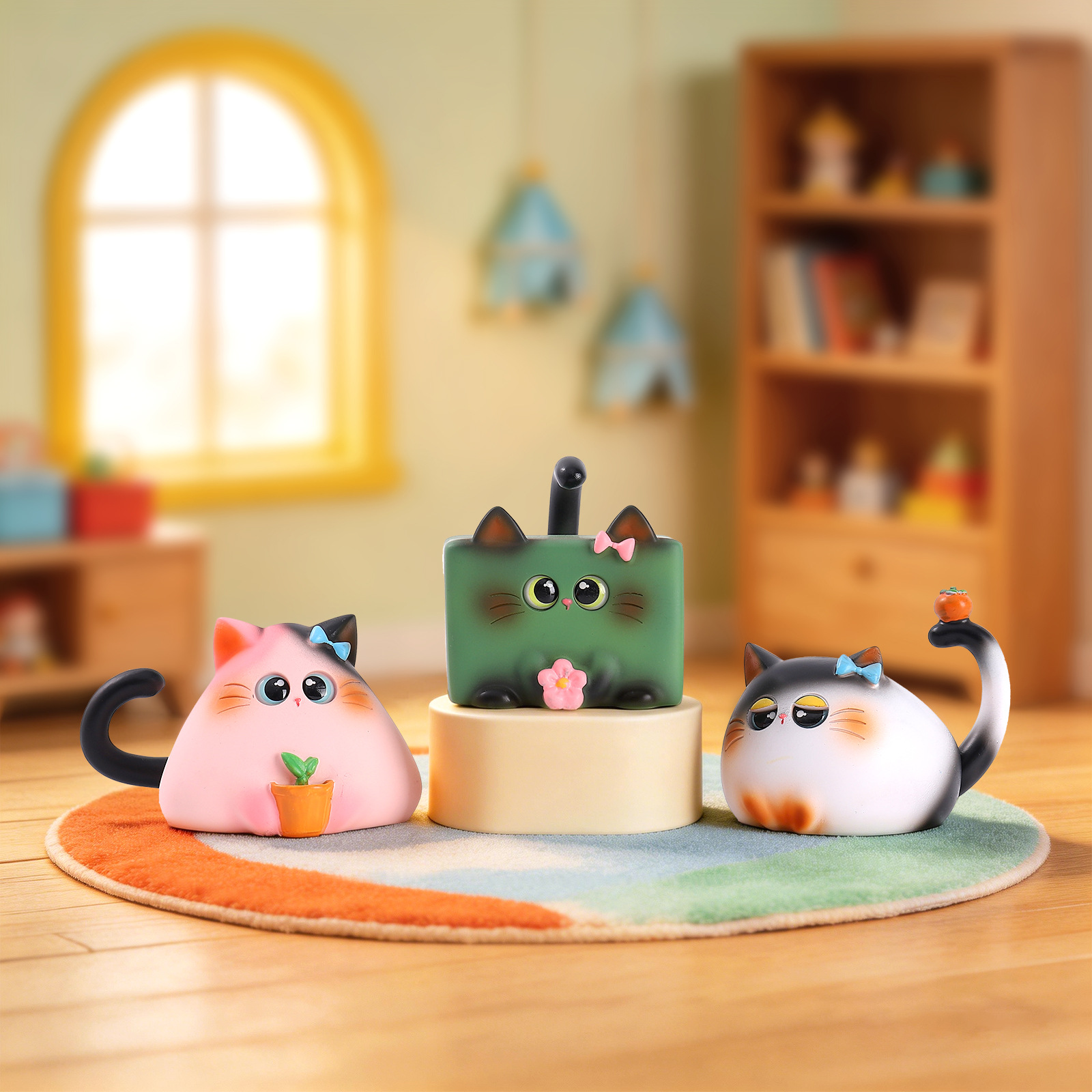Blind Box Kat Beeldje Hars Cre - Home Security Items recensie en prijs