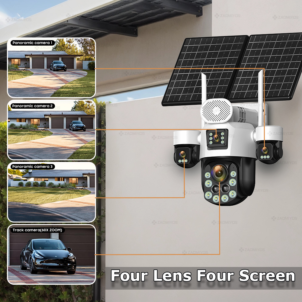 4-lens buitencamera 360° °   S - Home Security Camera Installation recensie en prijs