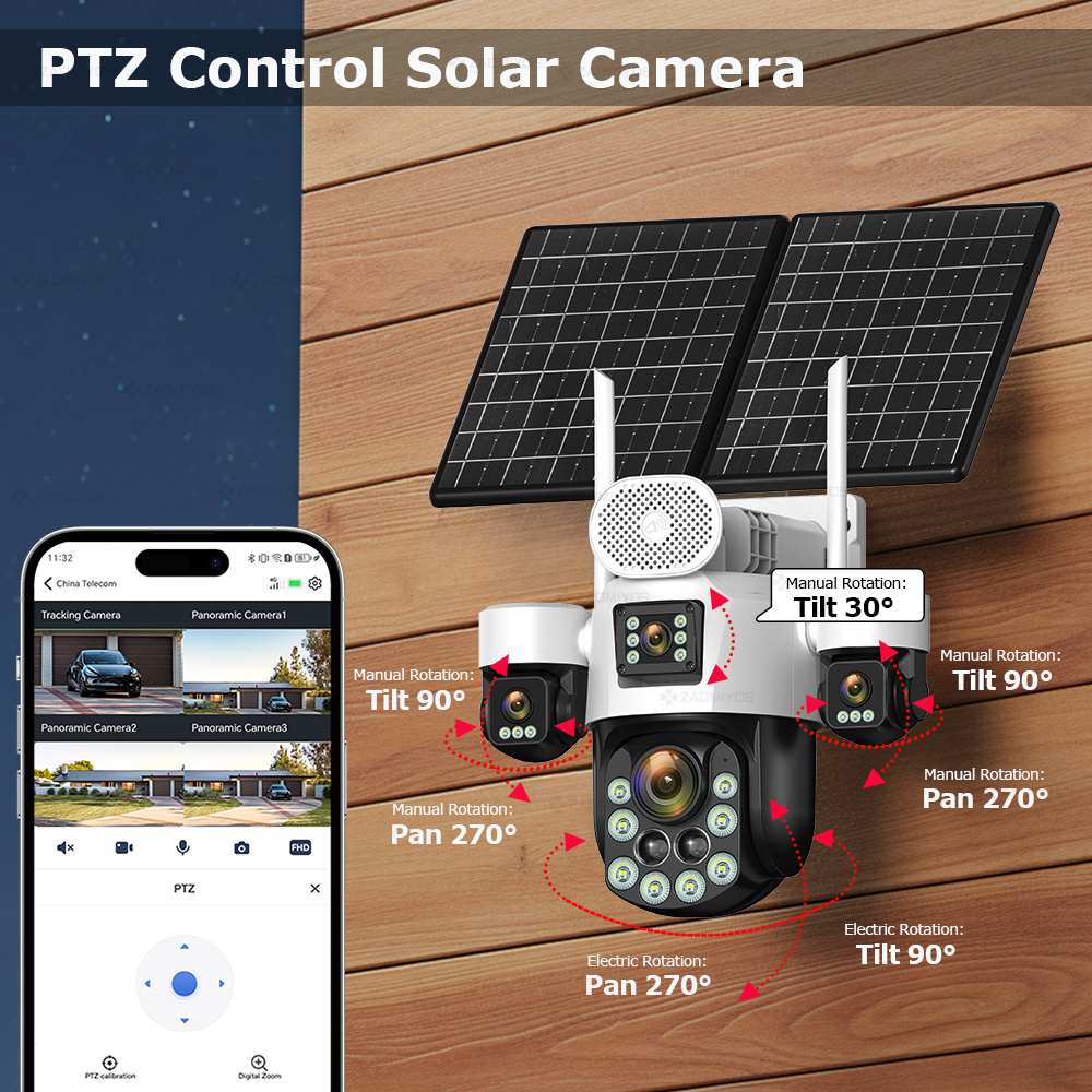 4-lens buitencamera 360° °   S - Home Security Camera Installation recensie en prijs