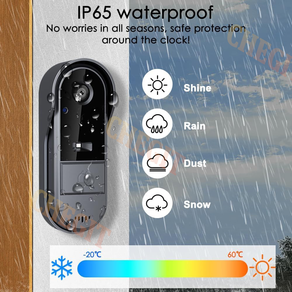 Draadloze Wifi Deurbel Camera  - Home Security Camera Installation recensie en prijs
