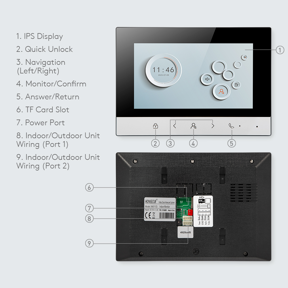 Tuya Smart WIFI Binnenmonitor  - Home Security Gate recensie en prijs
