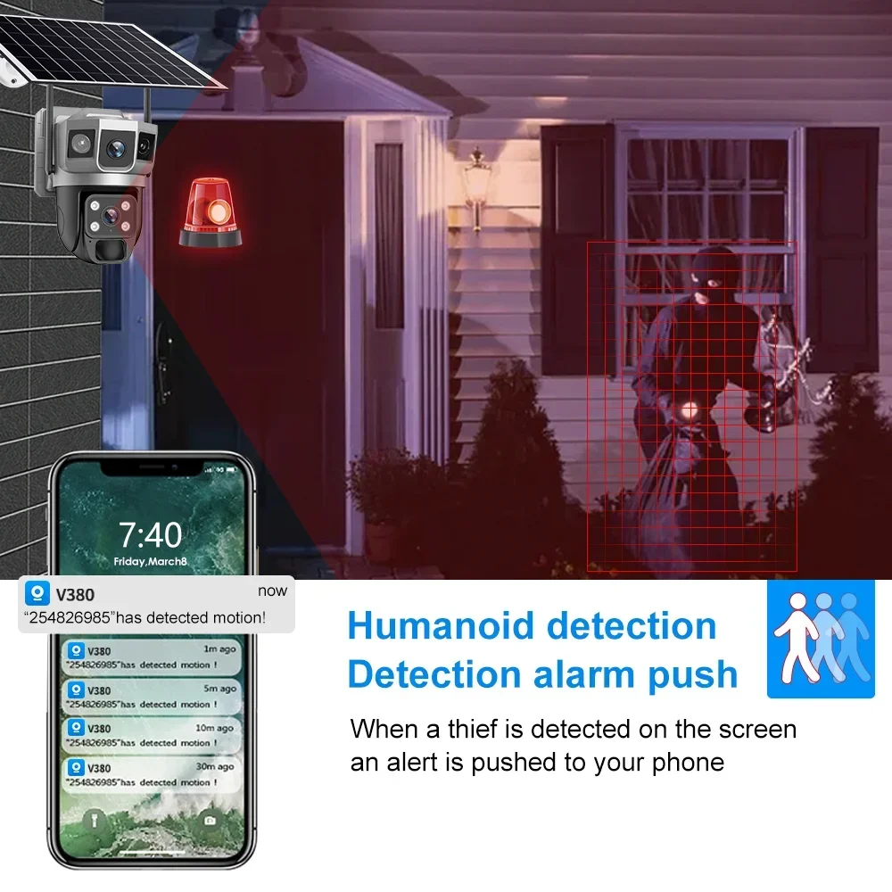 V380 4K 3 Schermen 4G Camera Z - Home Security Camera Installation recensie en prijs