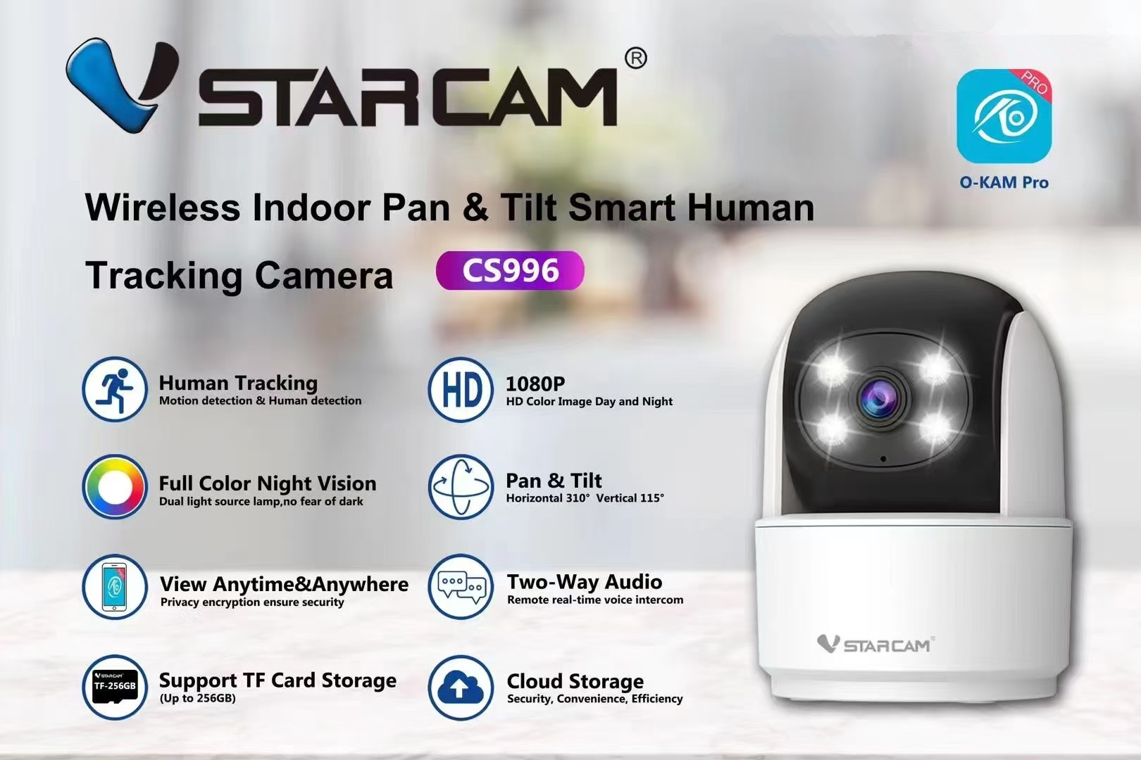 Vstarcam C996 3MP 1296P O-Kam  - Home Security Group recensie en prijs